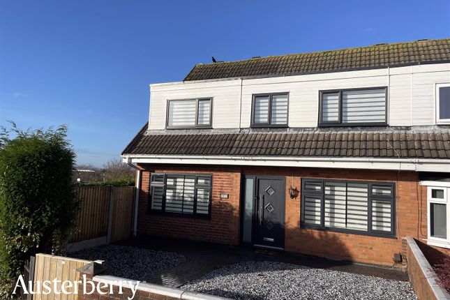 Thumbnail Semi-detached house for sale in Huxley Place, Meir Hay, Stoke-On-Trent, Staffordshire