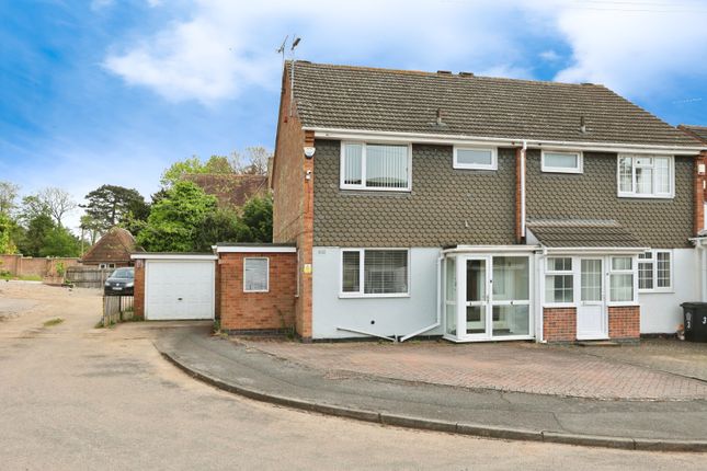 Thumbnail Semi-detached house for sale in Lobbs Wood Close, Leicester, Leicestershire