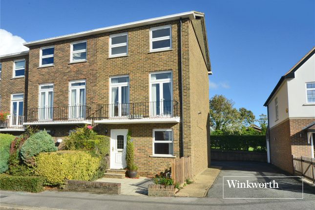 Thumbnail End terrace house for sale in Gainsborough Terrace, Manor Road, Cheam