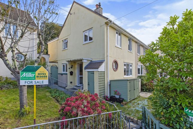 Thumbnail Semi-detached house for sale in Hillside Terrace, Downderry, Torpoint, Cornwall