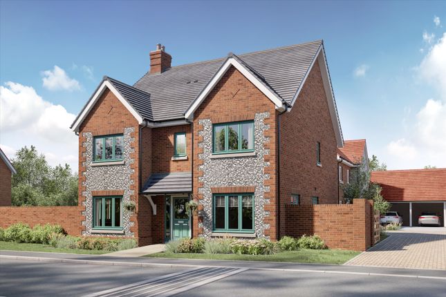 Thumbnail Detached house for sale in Waters Edge, Mytchett Road, Nr Camberley, Surrey GU16.