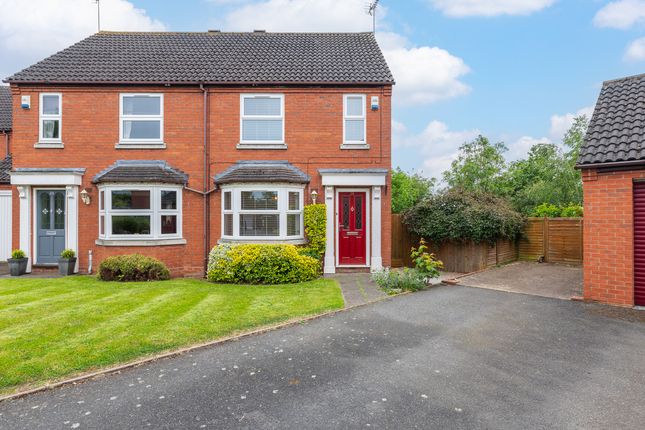 Thumbnail Semi-detached house for sale in Rosewood Crescent, Leamington Spa