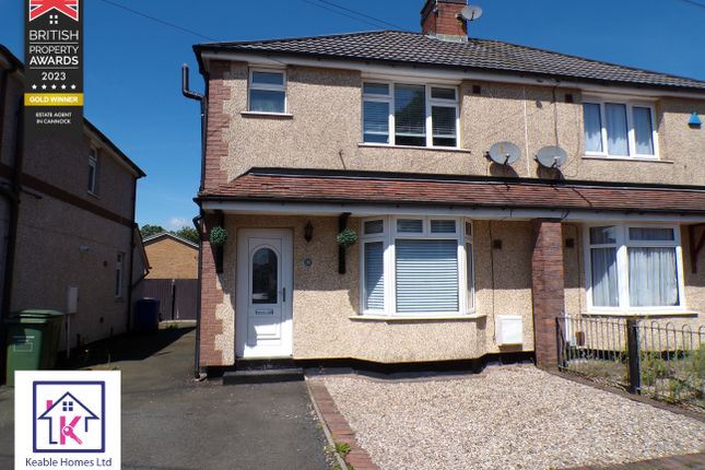 Thumbnail Semi-detached house to rent in Croft Avenue, Hednesford, Cannock