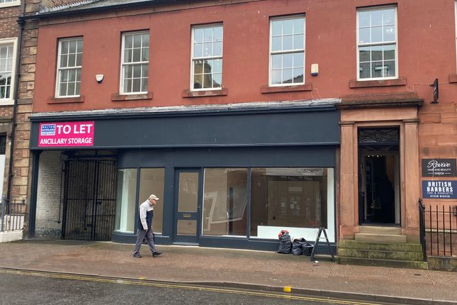 Retail premises to let in Lonsdale Street, Carlisle