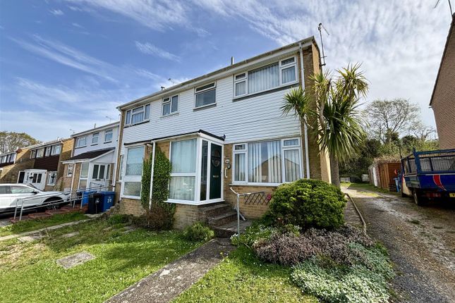 Thumbnail Semi-detached house for sale in Carisbrooke Crescent, Hamworthy, Poole