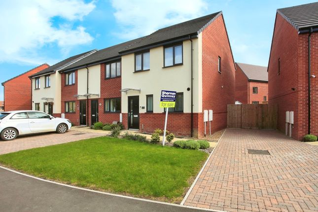 Thumbnail End terrace house for sale in Arkwright Way, Gunthorpe, Peterborough