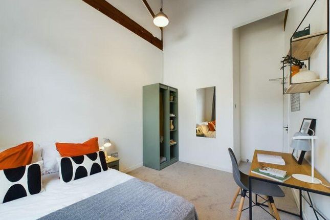Bright And Spacious Master Bedroom Featuring High ...