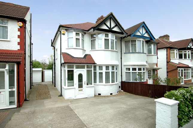 Thumbnail Semi-detached house to rent in Somervell Road, South Harrow, Middlesex