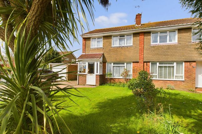 Thumbnail Semi-detached house for sale in Crossways Avenue, Goring-By-Sea, Worthing