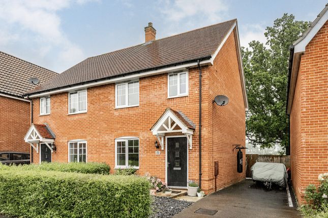 Thumbnail Semi-detached house for sale in Jermyn Way, Tharston