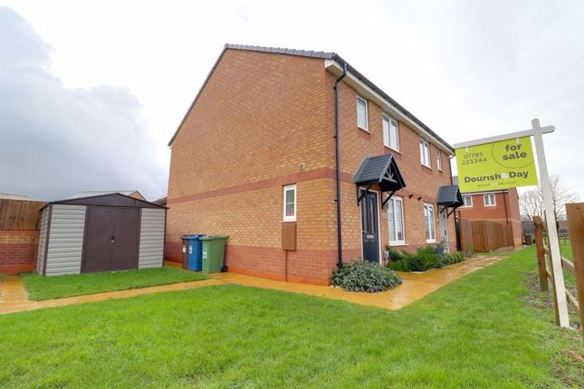 Thumbnail Semi-detached house for sale in Harrow Place, Marston Grange, Stafford