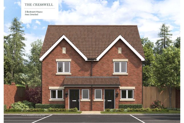 Semi-detached house for sale in The Cresswell, Taggart Homes, Kings Wood, Skegby Lane, Mansfield, Nottinghamshire
