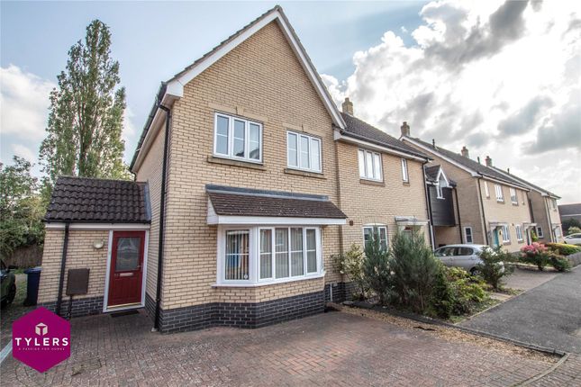 Thumbnail End terrace house for sale in Samian Close, Highfields Caldecote, Cambridge, Cambridgeshire