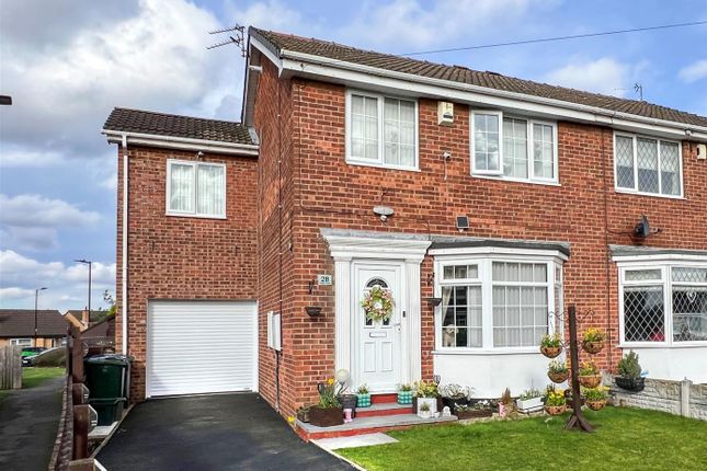 Thumbnail Semi-detached house for sale in Kepple Close, New Rossington, Doncaster