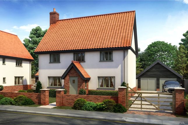 Thumbnail Detached house for sale in The Mallows Walk, Brooke, Norwich, Norfolk