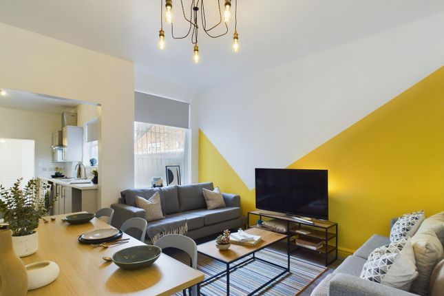 Bright And Contemporary Living Room With Stylish d...