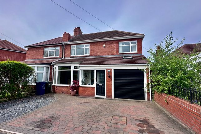 Thumbnail Semi-detached house for sale in Corchester Walk, High Heaton, Newcastle Upon Tyne