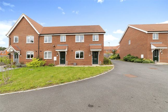 Thumbnail End terrace house for sale in Thrush Road, Attleborough