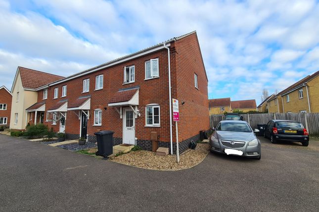 Thumbnail End terrace house to rent in Grantham Avenue, Great Cornard, Sudbury