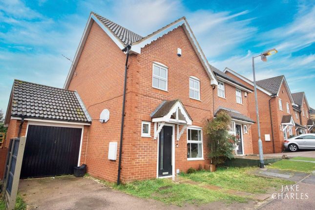 Thumbnail Semi-detached house for sale in Lucern Close, Hammond Street, Cheshunt, Waltham Cross