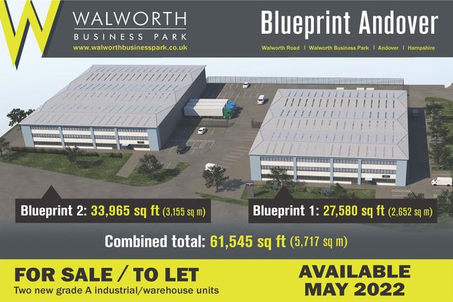 Thumbnail Warehouse to let in Blueprint Plot 35, Walworth Business Park, Andover, Hampshire