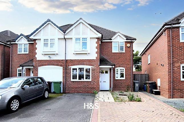 Thumbnail Semi-detached house for sale in Cropthorne Gardens, Shirley, Solihull