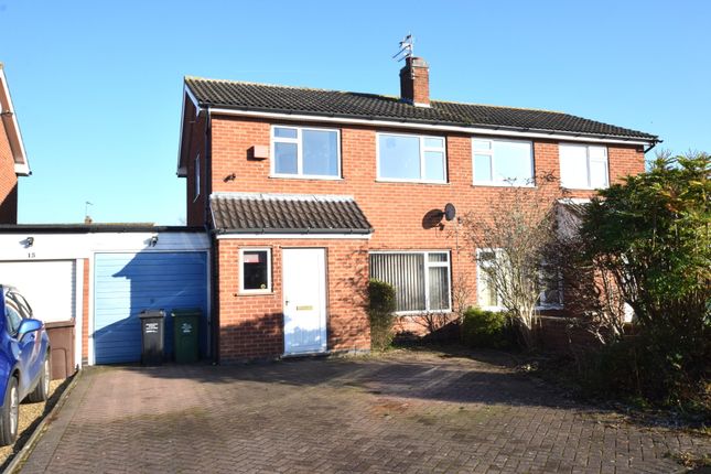 Thumbnail Semi-detached house to rent in The Meadows, East Goscote, Leicester