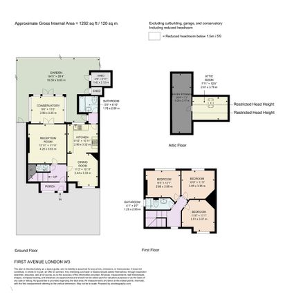3-bed house on 66, First Avenue, London, £874,950