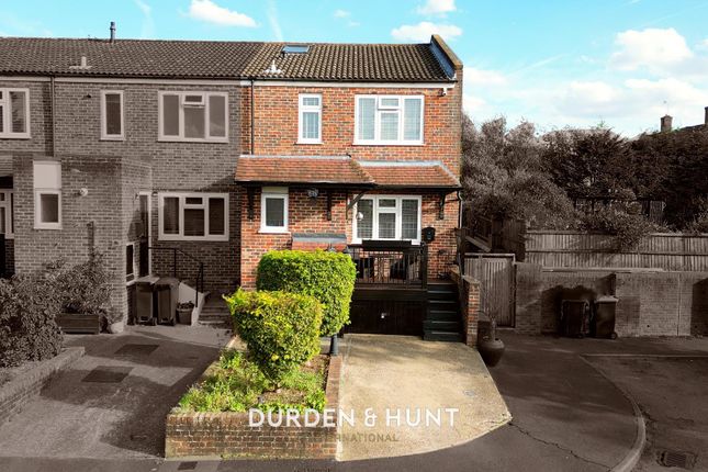 Thumbnail End terrace house for sale in Thatchers Close, Loughton