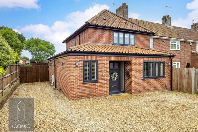 Thumbnail Semi-detached house for sale in Richmond Road, New Costessey, Norwich
