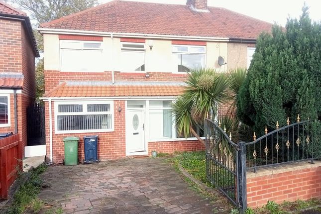 Thumbnail Semi-detached house to rent in Elsdon Gardens, Dunston, Gateshead