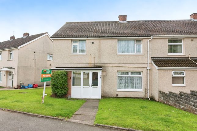 Thumbnail End terrace house for sale in Aberdaron Road, Rumney, Cardiff