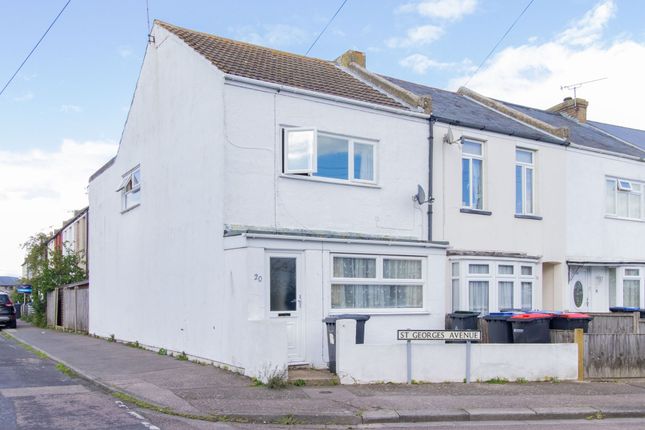 Thumbnail End terrace house for sale in St. Georges Avenue, Herne Bay