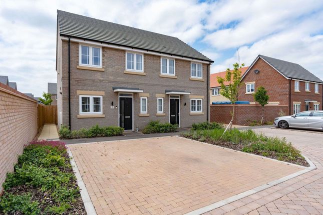 Thumbnail Semi-detached house for sale in Corbetts Place, Hampton Heights, Peterborough