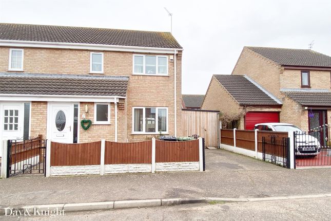 Thumbnail Semi-detached house for sale in Vervain Close, Bradwell, Great Yarmouth