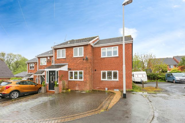 Thumbnail End terrace house for sale in Meadow Close, Kingsbury, Tamworth