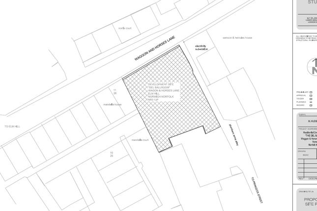 Thumbnail Land for sale in Waggon &amp; Horses Lane, Norwich