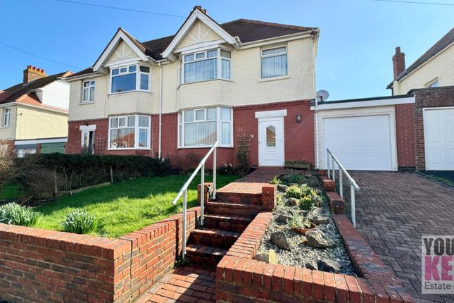Semi-detached house for sale in Segrave Crescent, Folkestone, Kent