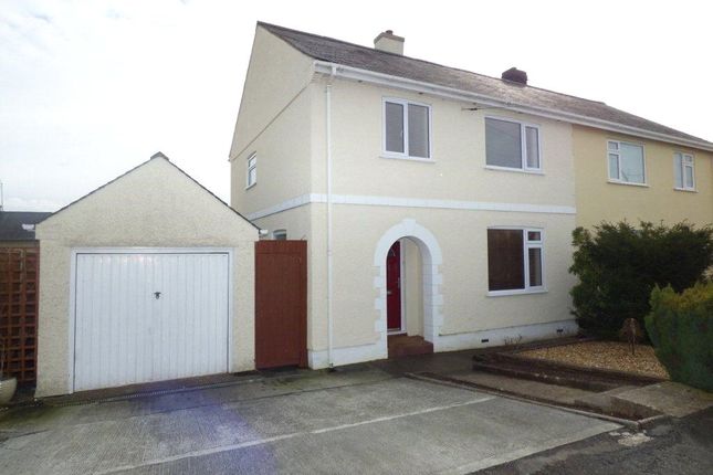 Thumbnail Semi-detached house for sale in Lon Ganol, Menai Bridge, Anglesey, Sir Ynys Mon