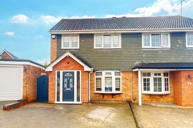 Thumbnail Semi-detached house for sale in Challock Lees, Basildon, Essex