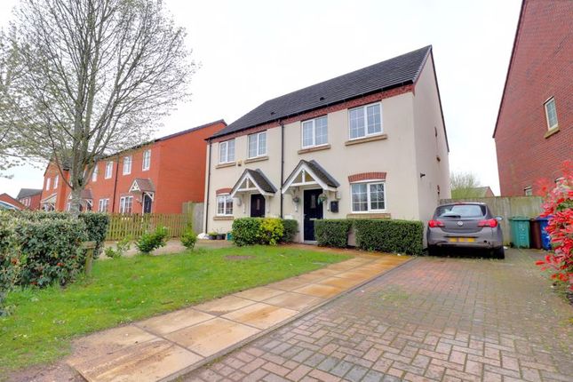 Thumbnail Semi-detached house for sale in Heron Brook, Gnosall, Staffordshire