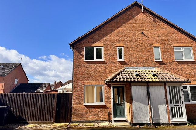 Thumbnail End terrace house for sale in St. Columba Way, Syston, Leicester