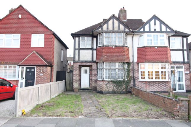 Thumbnail Semi-detached house for sale in Caverleigh Way, Worcester Park