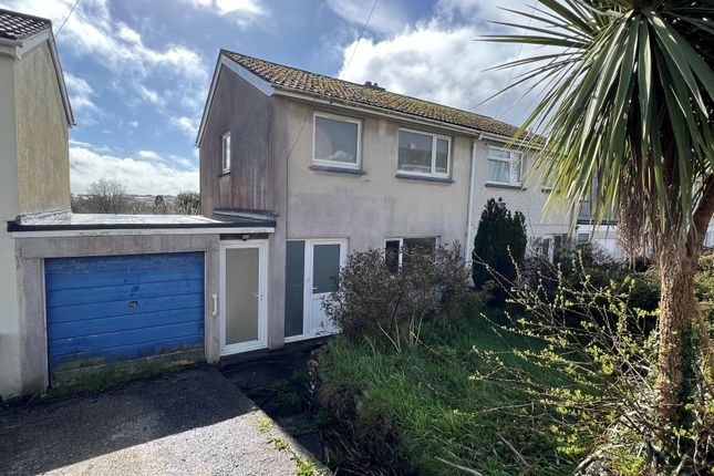 Semi-detached house for sale in 9 Roslyn Close, St. Austell, Cornwall