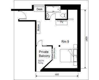 Room to rent in Penthouse 9, 73 Pearson Park