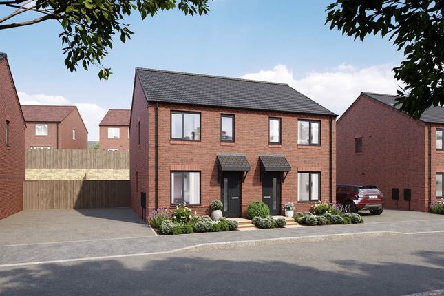 Thumbnail Semi-detached house for sale in "The Ambleford - Plot 45" at Rockcliffe Close, Church Gresley, Swadlincote