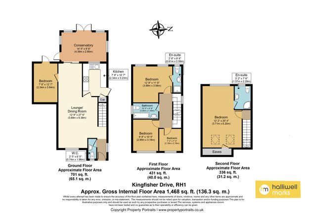 Detached house for sale in Kingfisher Drive, Redhill