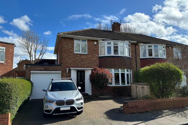Thumbnail Semi-detached house for sale in Burnside Road, Gosforth, Newcastle Upon Tyne