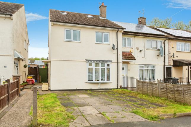 Thumbnail End terrace house for sale in Bedale Drive, Leicester