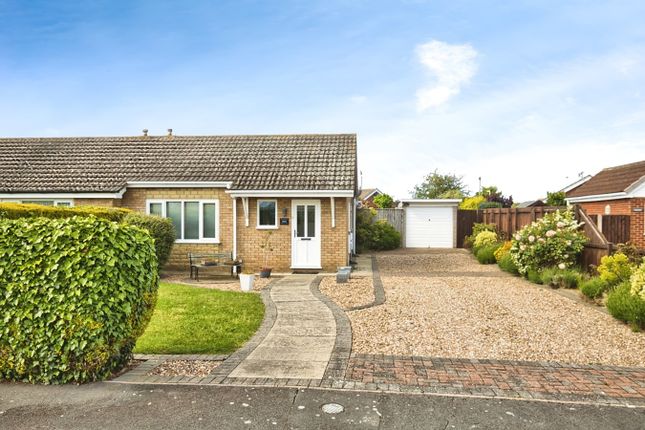 Thumbnail Semi-detached bungalow for sale in Rossall Close, Sandilands, Mablethorpe